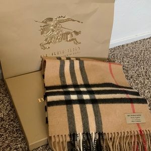 Burberry Classic Check Cashmere Scarf